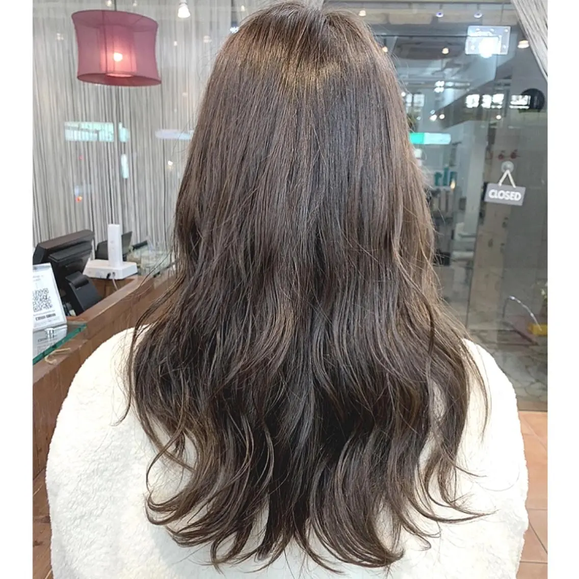 ロング カラー グレージュ イルミナカラー オレンジ ヘアカラー ayaka 大宮のヘアスタイル