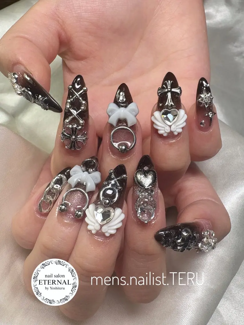 ネイル メンズネイル ピンク nailsalon ETERNALのネイルデザイン