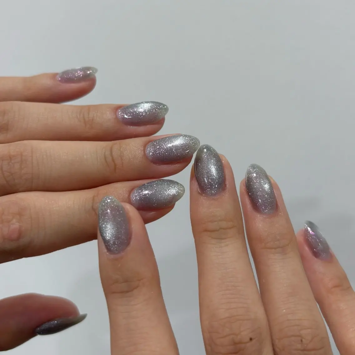 ネイル 氷ネイル・うるうるネイル マグネットネイル ハンドネイル matsui nanaseのネイルデザイン