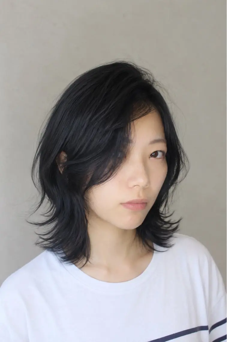 ミディアム 野呂 隼人のヘアスタイル