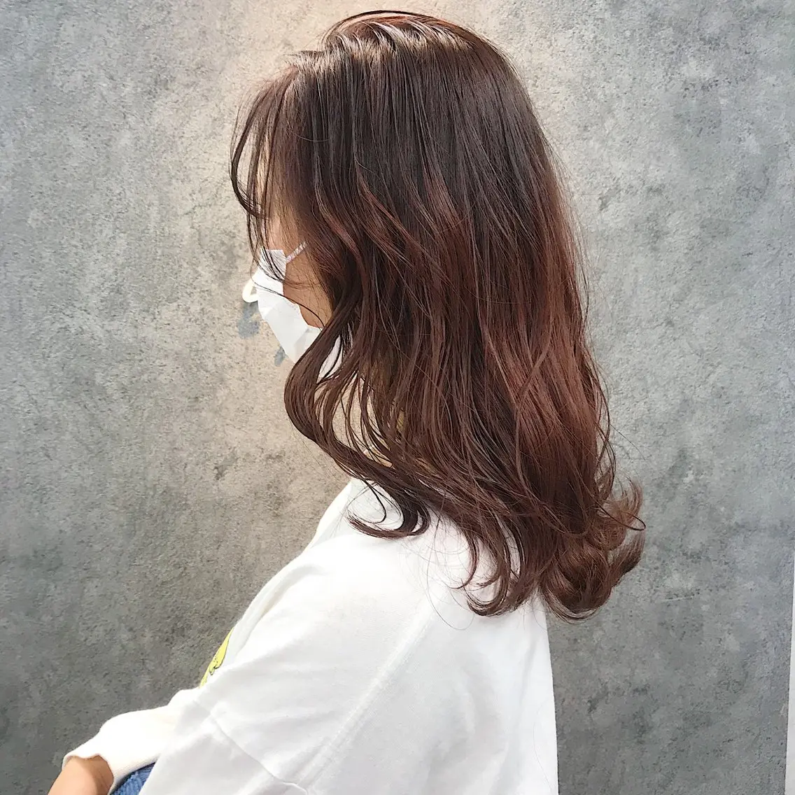 セミロング 韓国風ヘア レイヤーカット カット ヘアカラー トリートメント 所渉/韓国レイヤー /ウルフカットのヘアスタイル