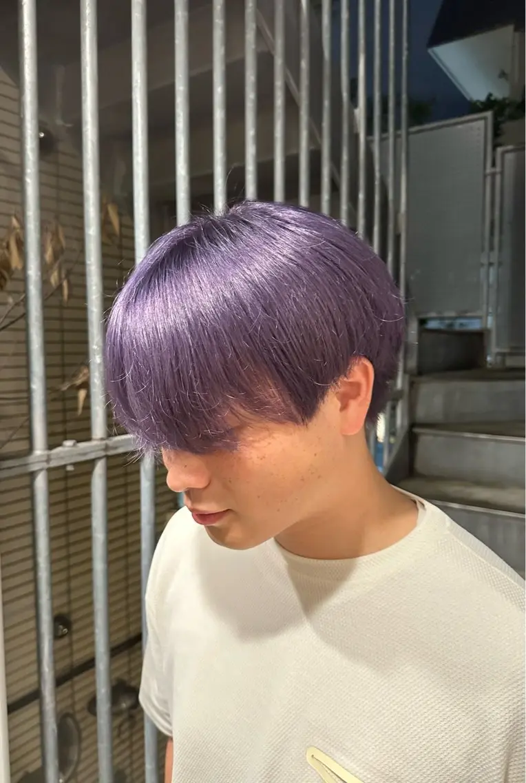 カラー メンズ ヘアカラー 新屋敷 拓大のヘアスタイル