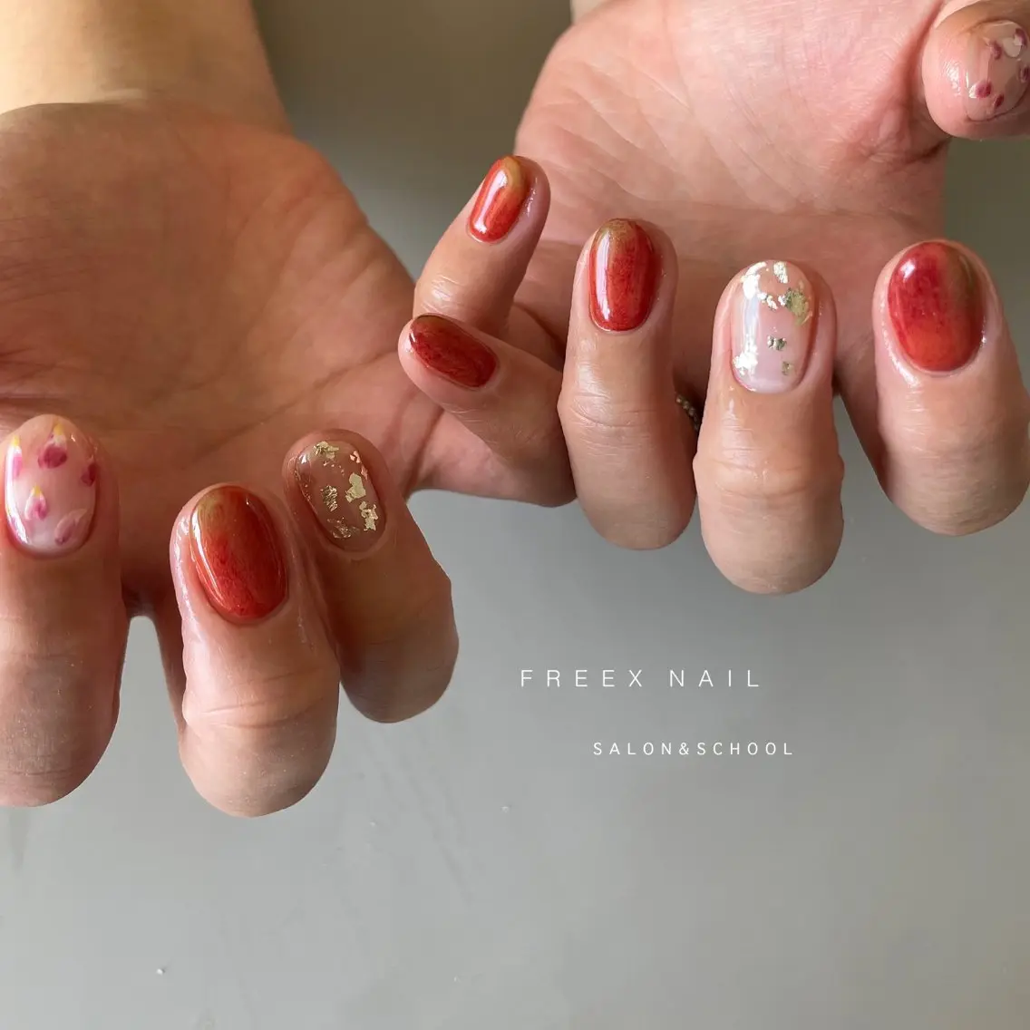 ネイル ハンドネイル ハンドケア freex nail /ニュアンス/個性派のネイルデザイン