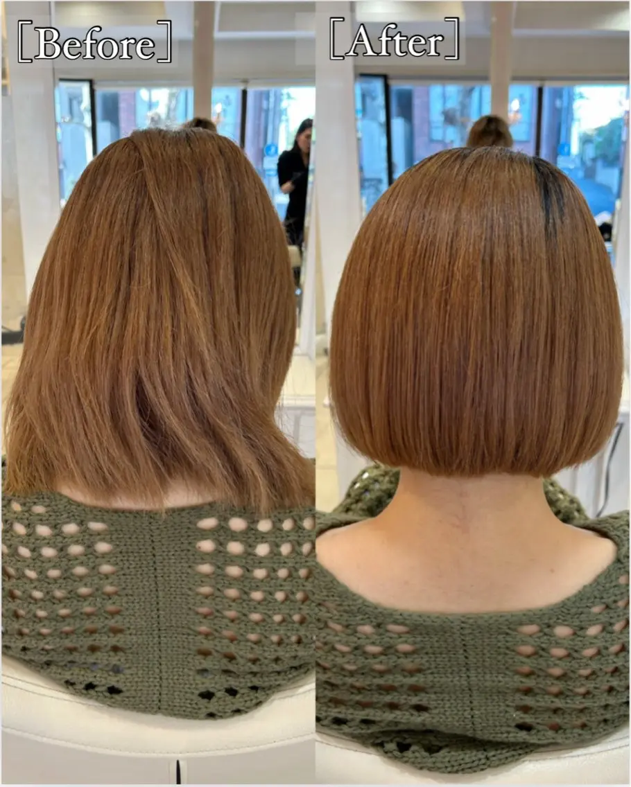 ショート ボブ 縮毛矯正 高橋 佑のヘアスタイル