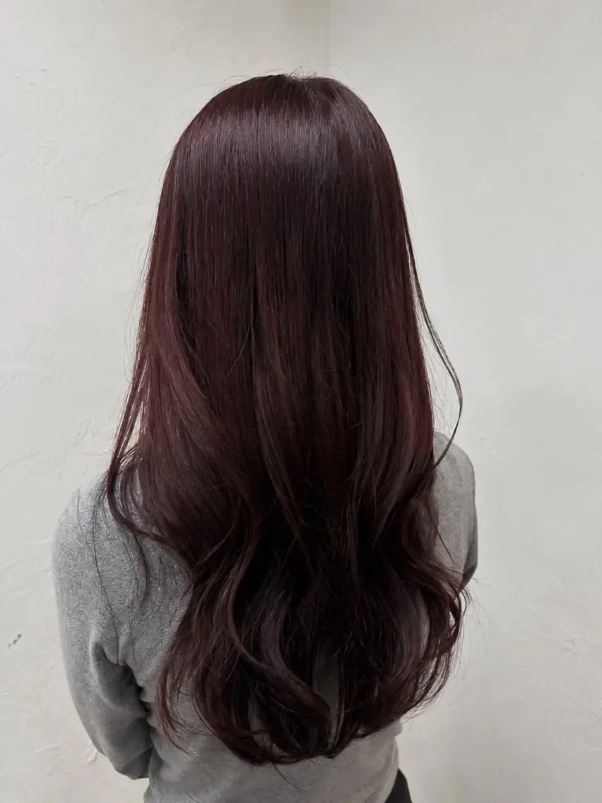 ロング カラー ブリーチ レッドカラー ヘアカラー トリートメント 【SiLO】 nanamiのヘアスタイル
