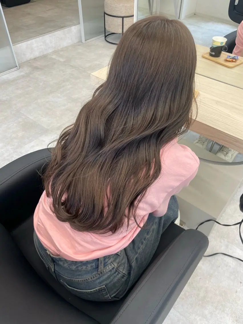 🧡人気No.1🧡【お得メニュー】カット+透明感カラー(フル)+3stepトリートメントの写真