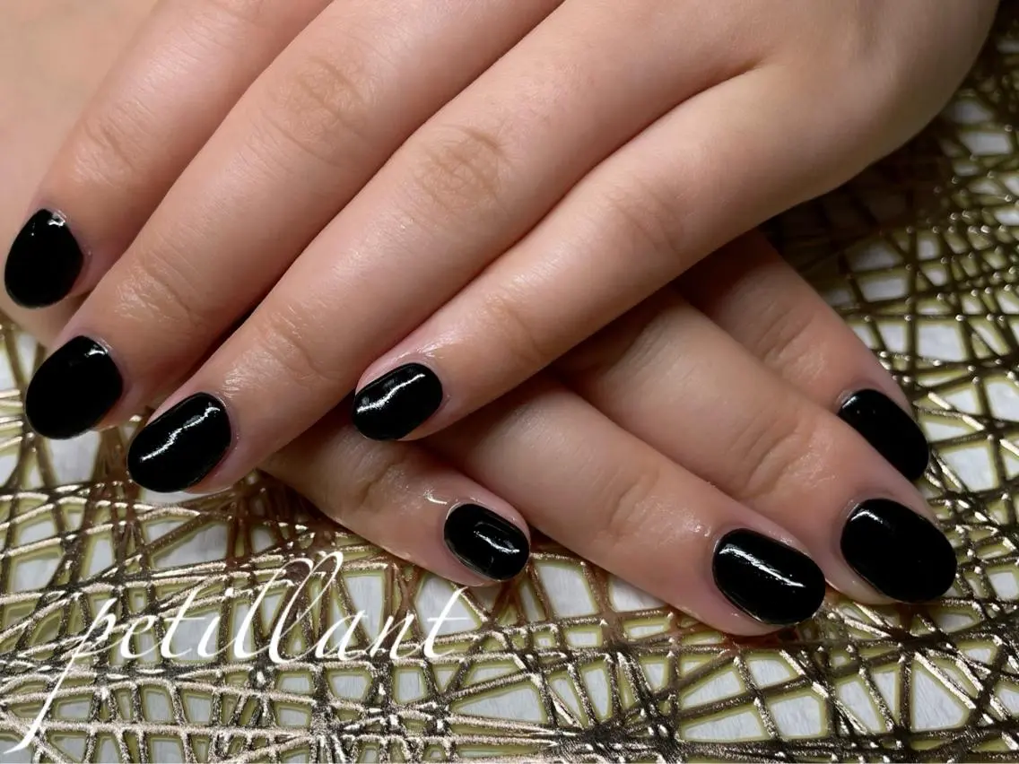 ネイル ワンカラーネイル nail salon petillantのネイルデザイン