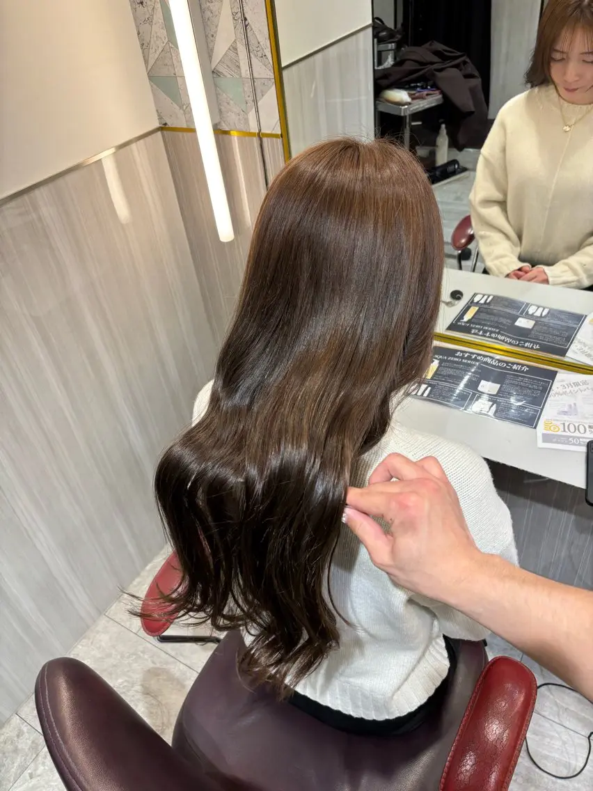 ロング カラー 『ハイトーン特化』✨ 音喜多優也のヘアスタイル