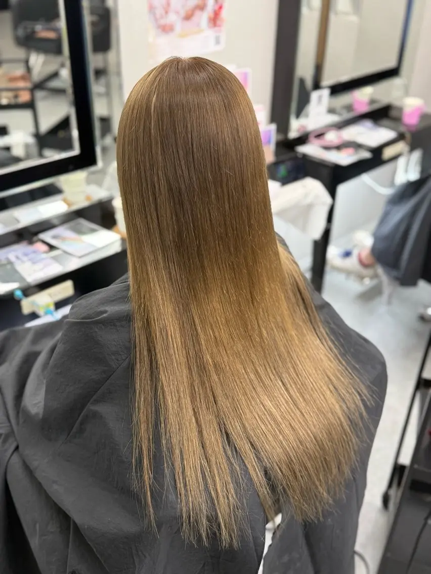 ロング エクステ カット エクステ 𝙃𝘼𝙍𝙐🎀 韓国×エクステのヘアスタイル