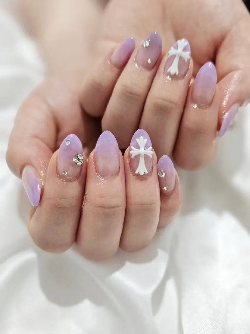 ネイル 韓国ネイル ワンホンネイル Ra: Nail   라: 네일のネイルデザイン