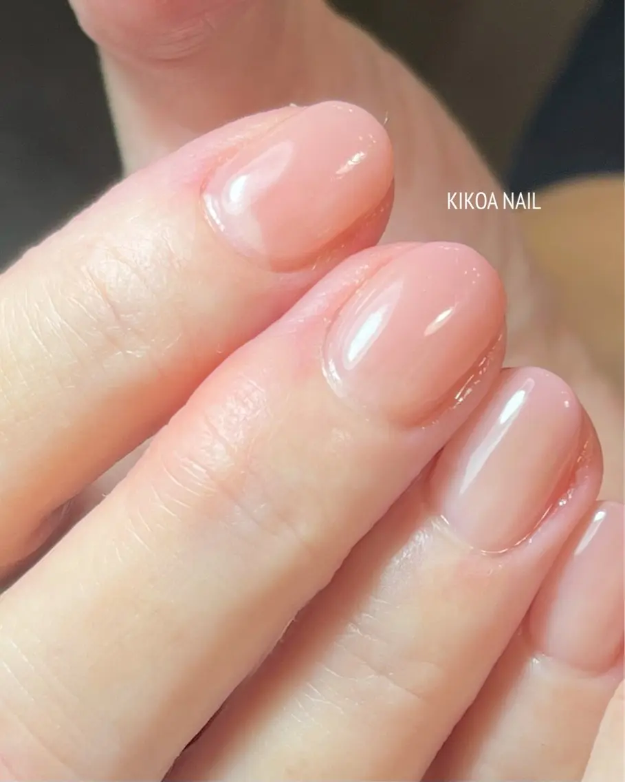 ネイル オフィスネイル ワンカラーネイル シンプルネイル KIKOA NAIL キコアネイルのネイルデザイン