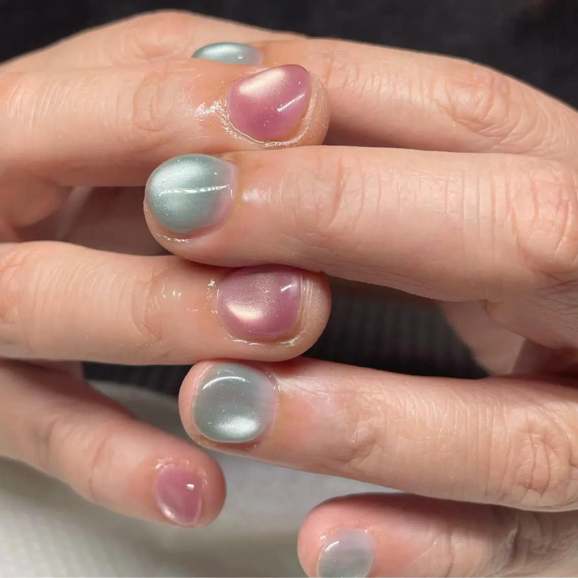 ネイル マグネットネイル ワンカラーネイル Ricnail☾ ayanoのネイルデザイン