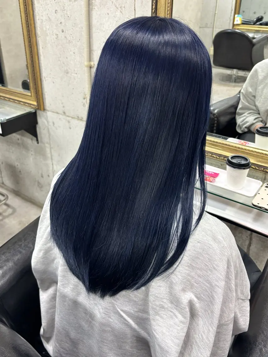 ロング カット ヘアカラー トリートメント 🖤顔まわり 盛れヘア⟡アズサ🖤のヘアスタイル