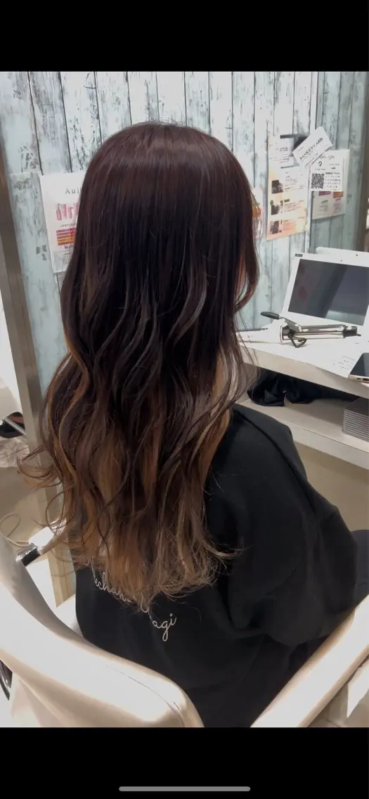 ロング カット ヘアカラー トリートメント 【髪質改善カラー】 瀧田嵐士🇰🇷のヘアスタイル