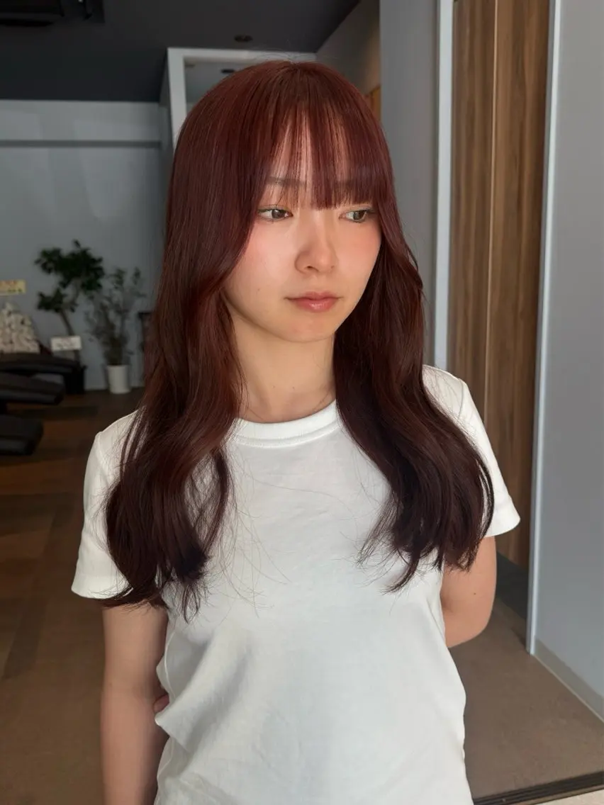 ロング ヘアカラー 似合わせスタイル☁️ 堀内志茉🍀のヘアスタイル