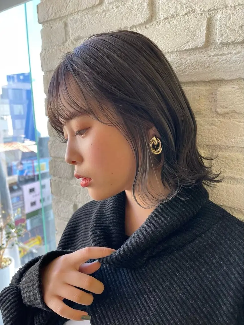 ショート ボブ 外ハネヘア ショート/ボブ 艶髪カラーTOSHIのヘアスタイル