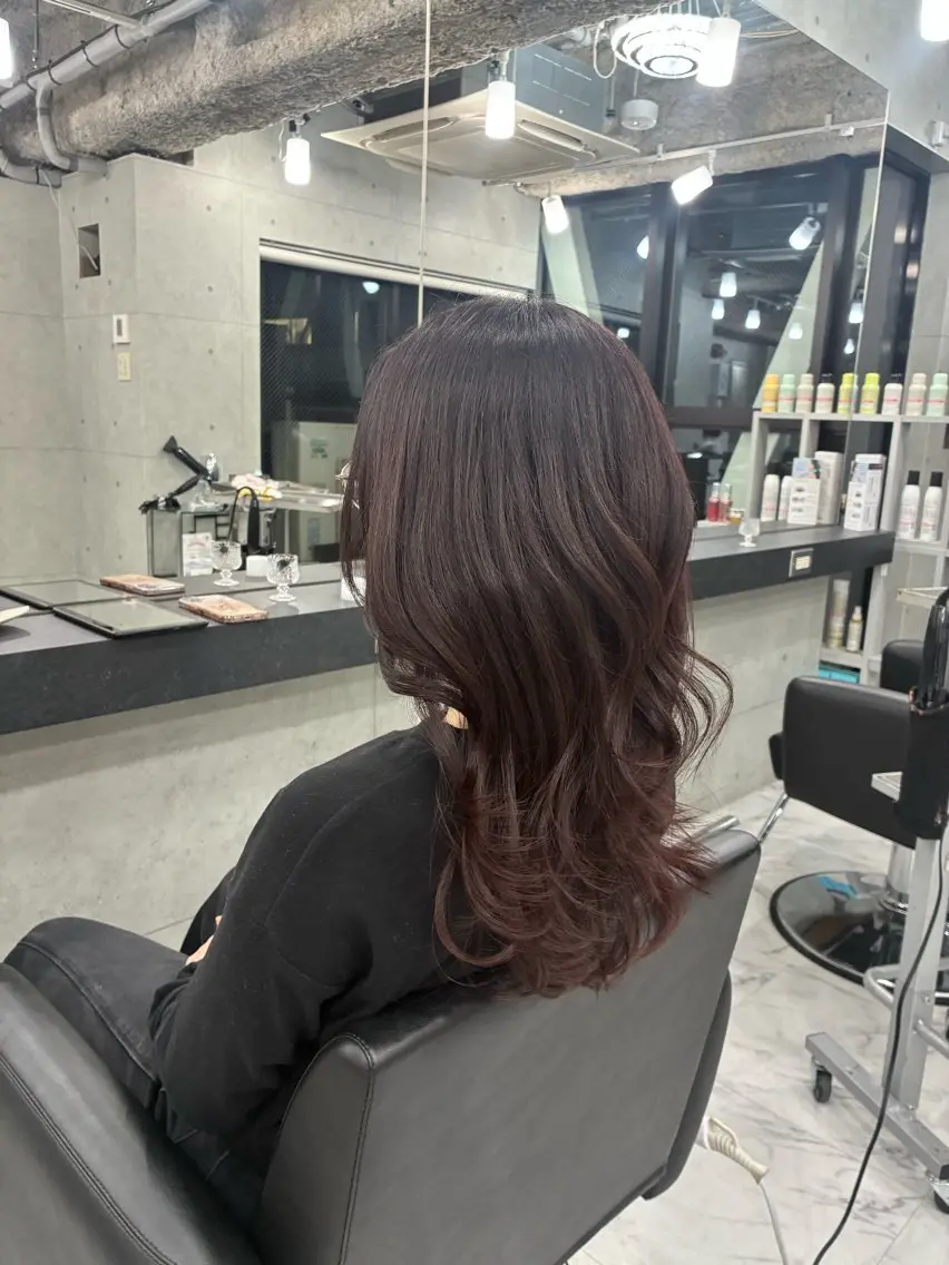 ロング カラー カット ヘアカラー トリートメント Endearing 🌟銀座のヘアスタイル