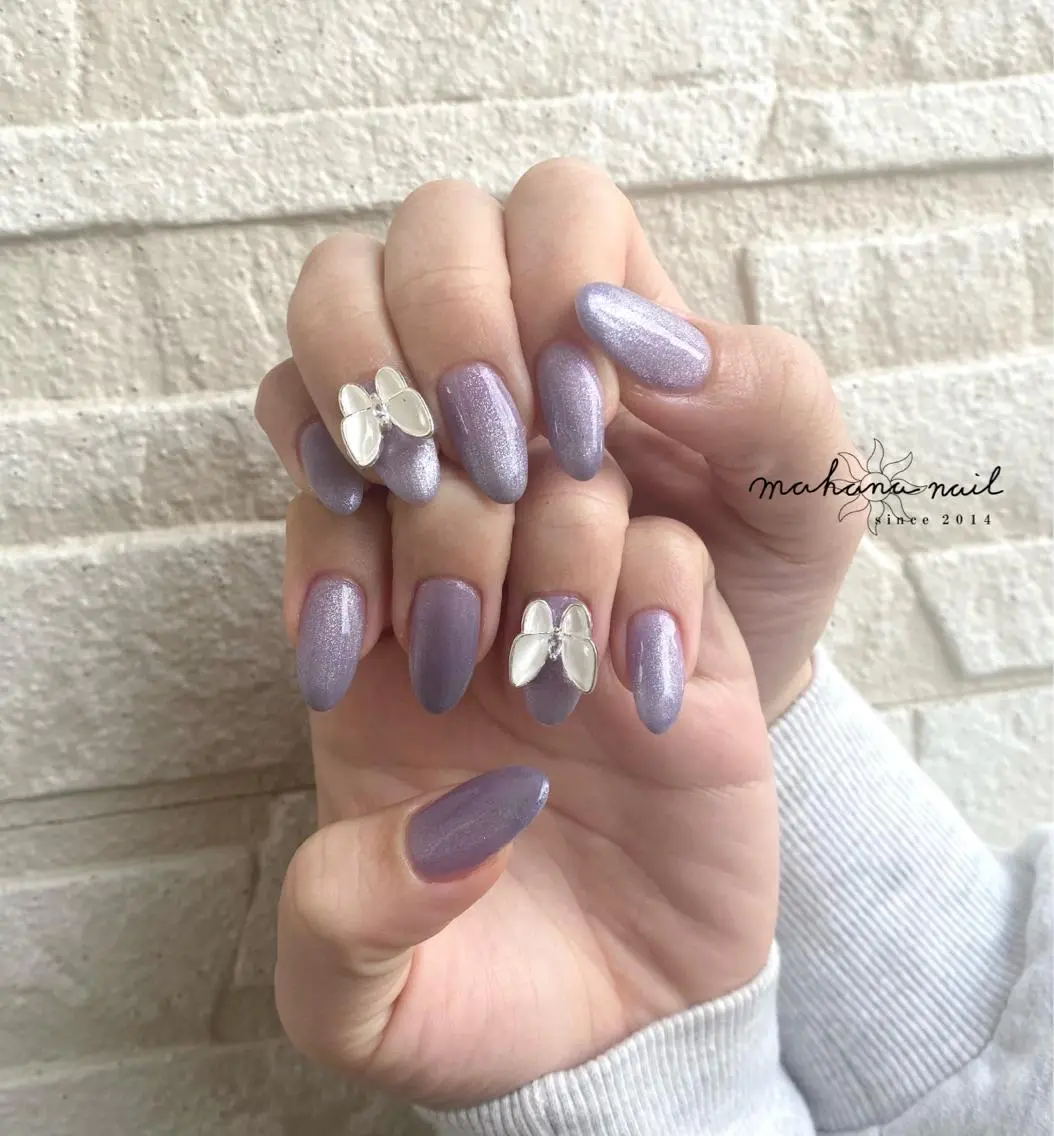 ネイル マグネットネイル ワンカラーネイル mahana nailのネイルデザイン