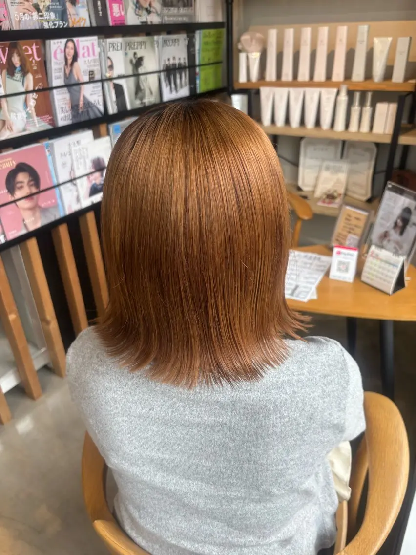 ミディアム カラー カット ヘアカラー トリートメント 絶対かわいい保証💖 ひいなのヘアスタイル