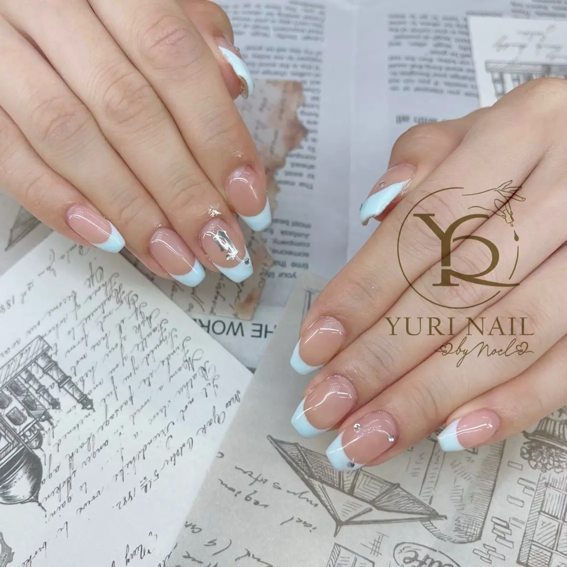 ネイル チークネイル フットネイル フレンチネイル グラデーション キラキラネイル ハンドネイル フットネイル ハンドケア YURI Nail Funabashiのネイルデザイン