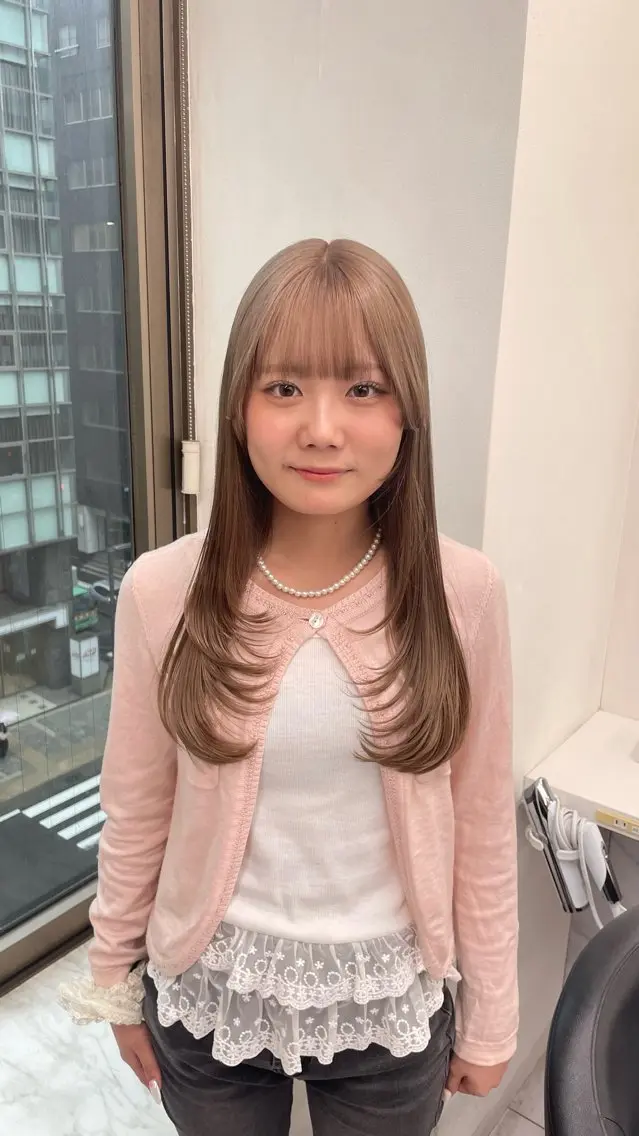 ロング カット ヘアカラー トリートメント 🖤艶髪／髪質改善 横浜美容室／ゆりのヘアスタイル
