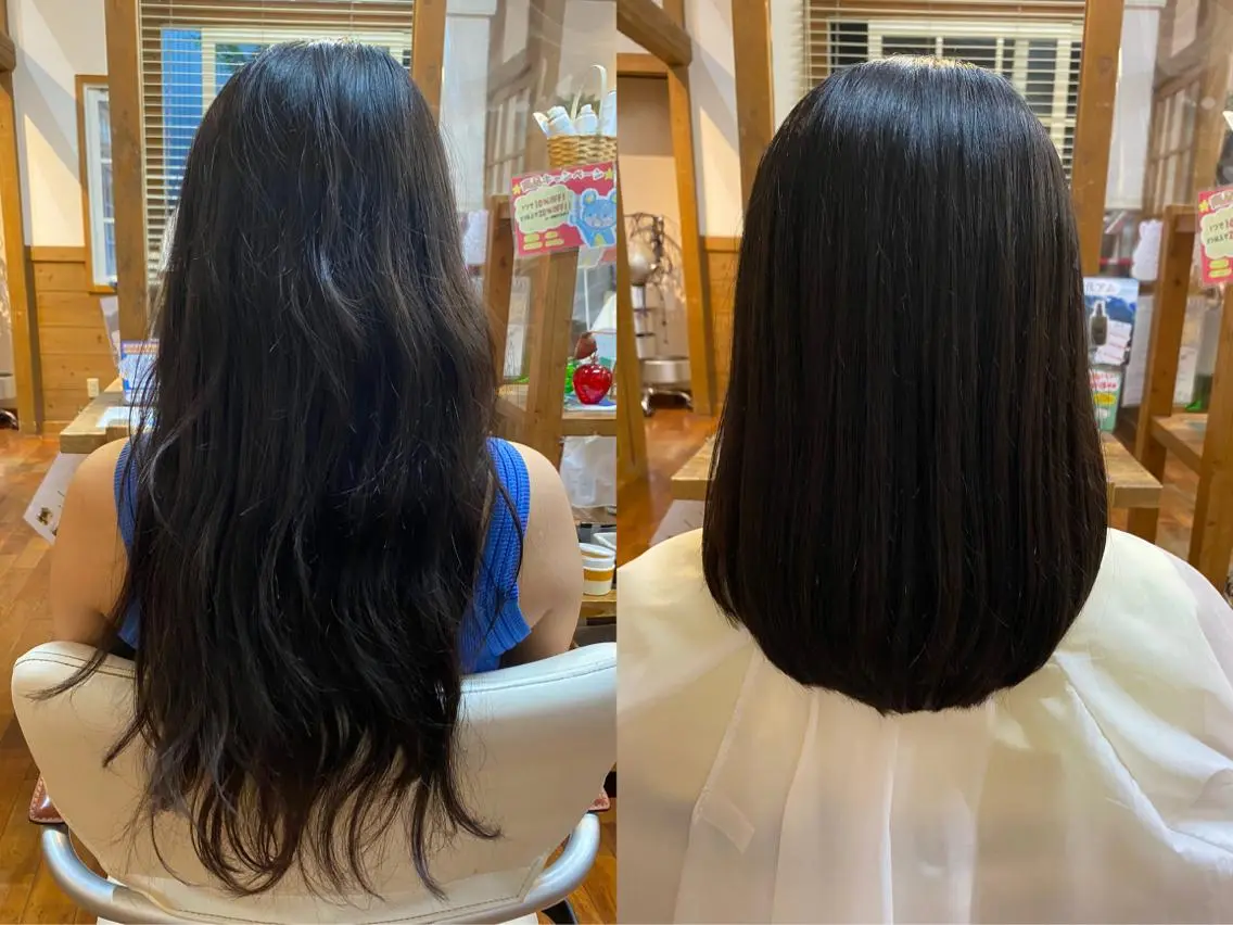 ロング レイヤーカット 氷見 早祐香のヘアスタイル