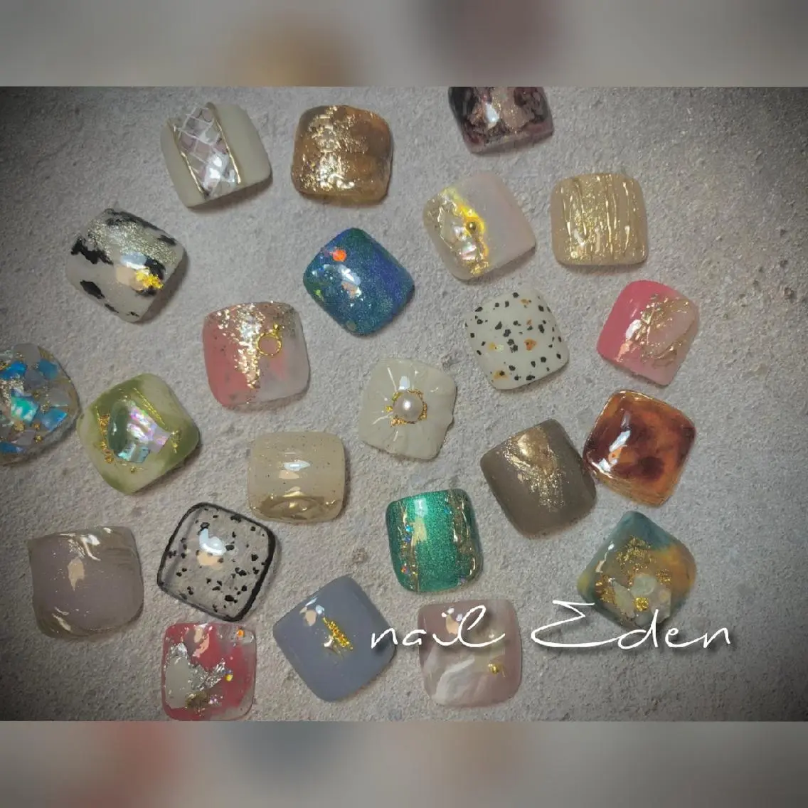 ネイル アートネイル フットネイル Eden ♾️のネイルデザイン