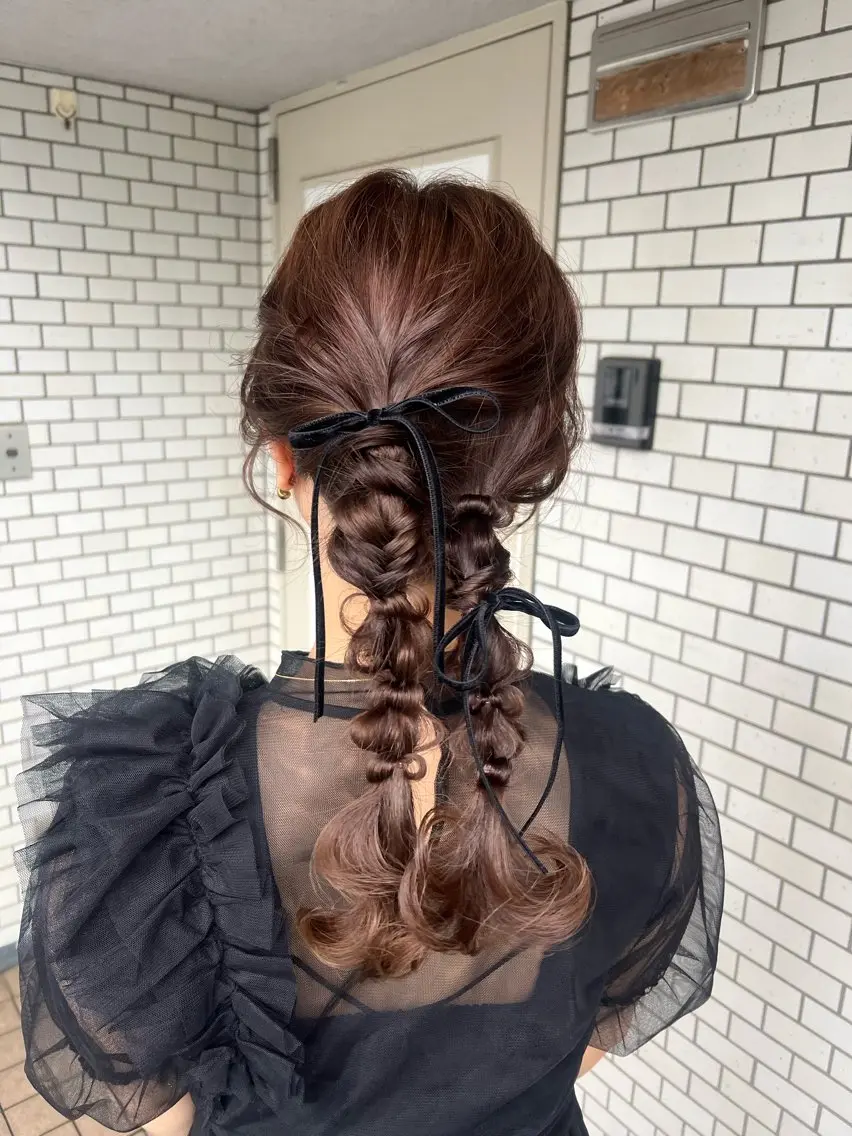 ヘアアレンジ ヘアセット 大人可愛いヘアメイク 💋🧚♀️しずかのヘアスタイル