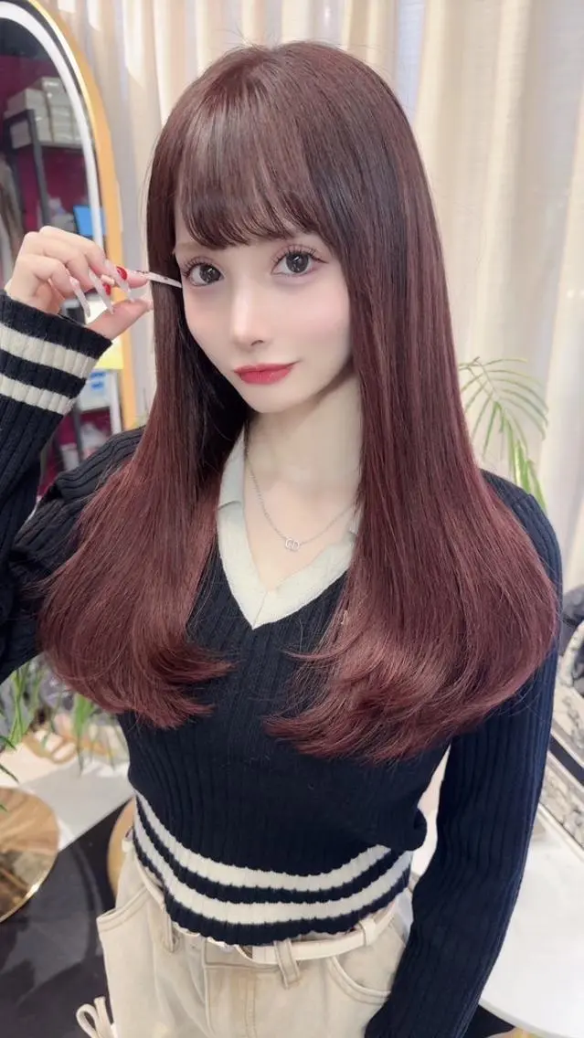 ❤️‍🔥全体カラー＋プルエクステダイヤモンド毛質60本～の写真