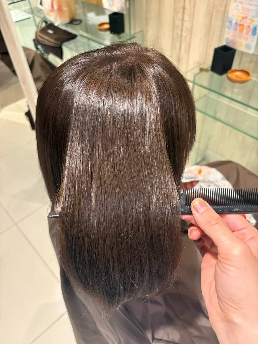 ミディアム カラー ヘアカラー 愛 里のヘアスタイル