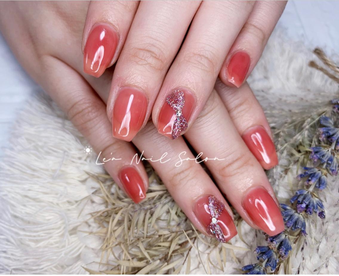 ショート カラー ネイル Le’a NailSalonのネイルデザイン