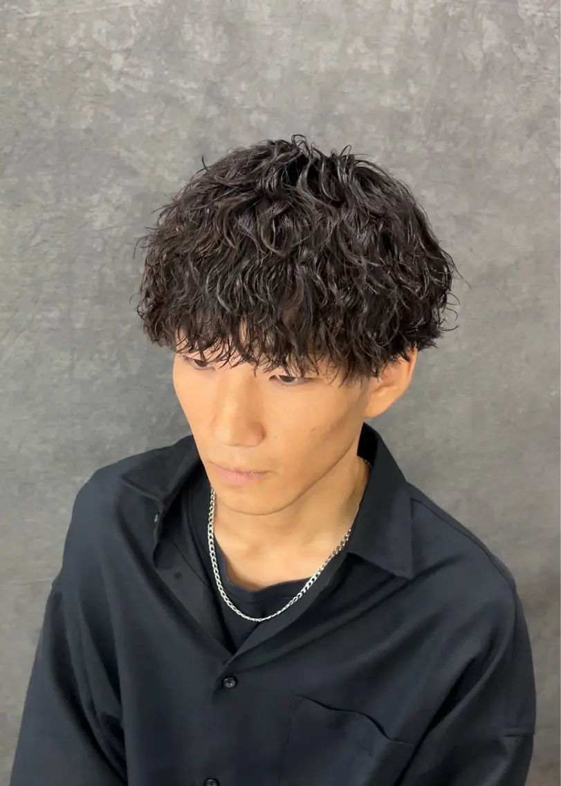 カラー パーマ メンズ カット パーマ メンズカット🐺 パーマ特化🔥舜のヘアスタイル