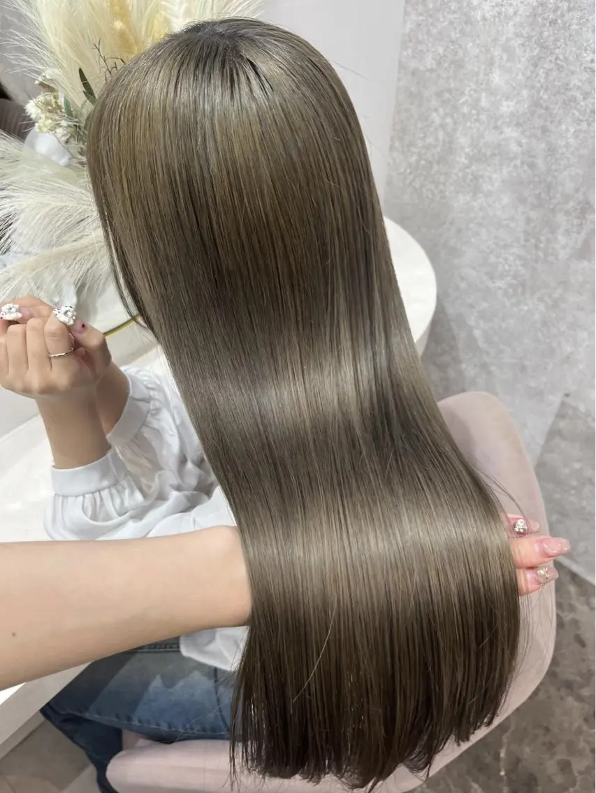 セミロング ヘアカラー トリートメント 🫧神田桃歌🫧 赤羽/ワンカラー🦋のヘアスタイル