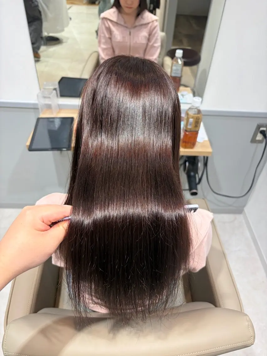 セミロング カット ヘアカラー トリートメント 緑区/艶髪 🦋柿下のヘアスタイル