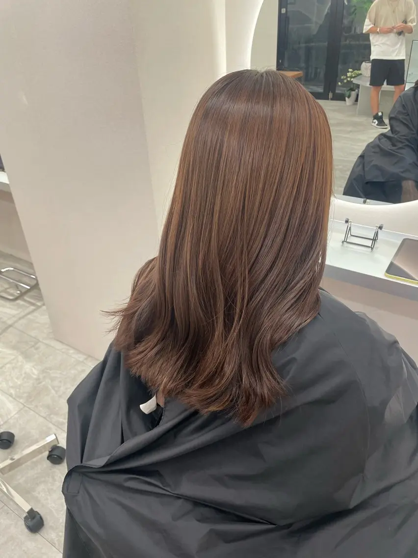 ロング カラー 🩵ツヤツヤ透明感 カラーMIYU🩵のヘアスタイル