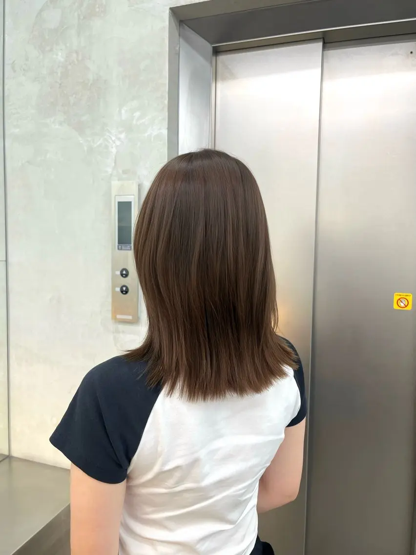 カラー ヘアカラー ベージュカラー🤎 ayukaのヘアスタイル