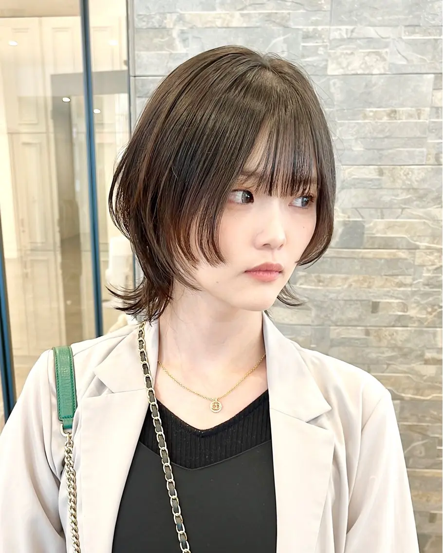 ウルフカット+カラー+aujua5stepトリートメントの写真