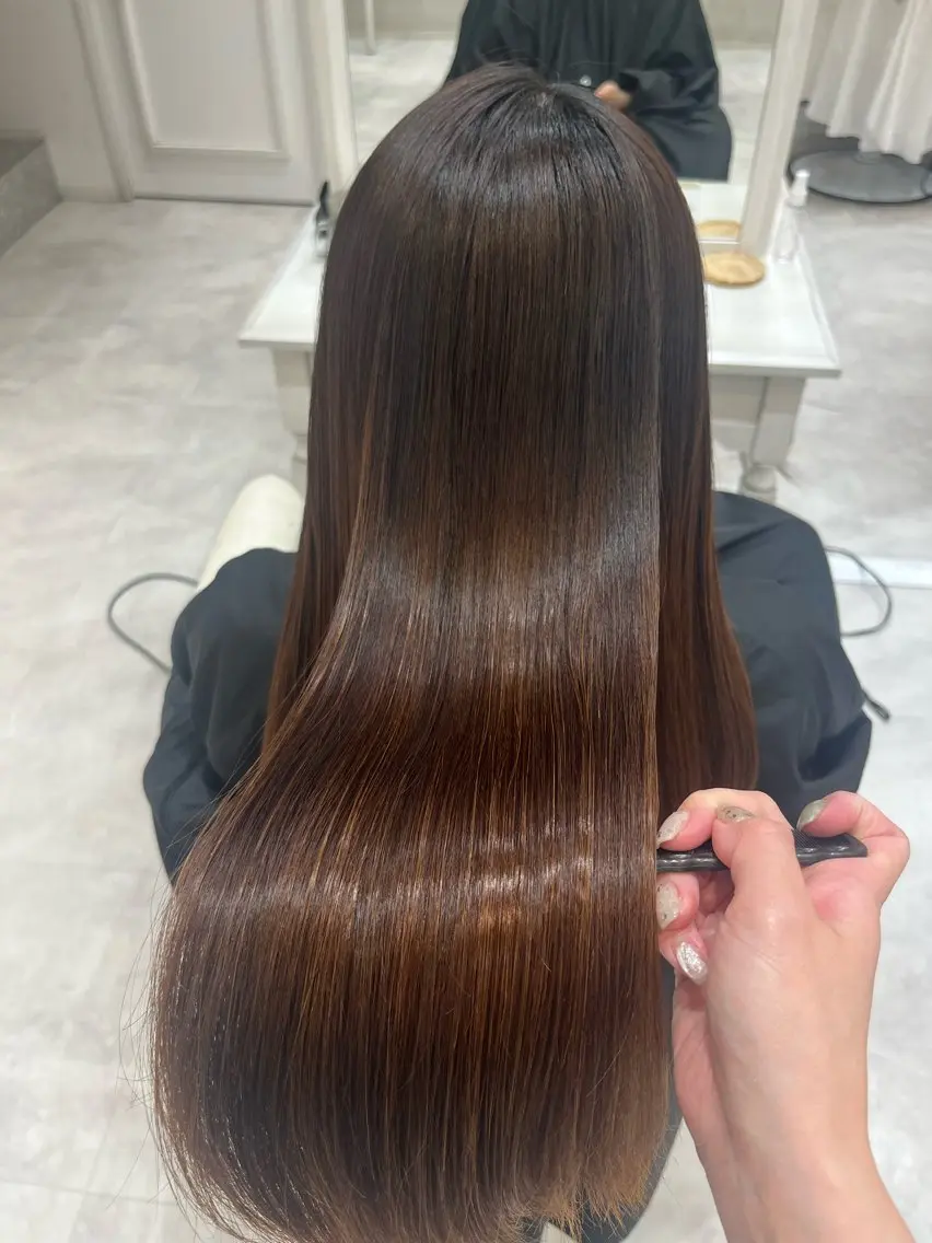 ロング カット トリートメント Barrel天王寺 satokoのヘアスタイル