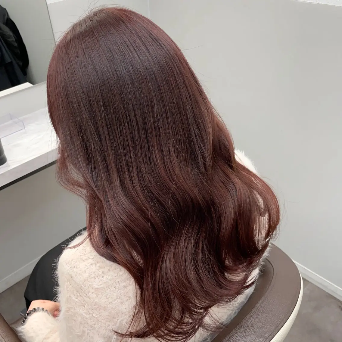 セミロング 顔周りカット 韓国風ヘア カット ヘアカラー トリートメント のだはる/韓国ヘア/ 透明感カラーのヘアスタイル