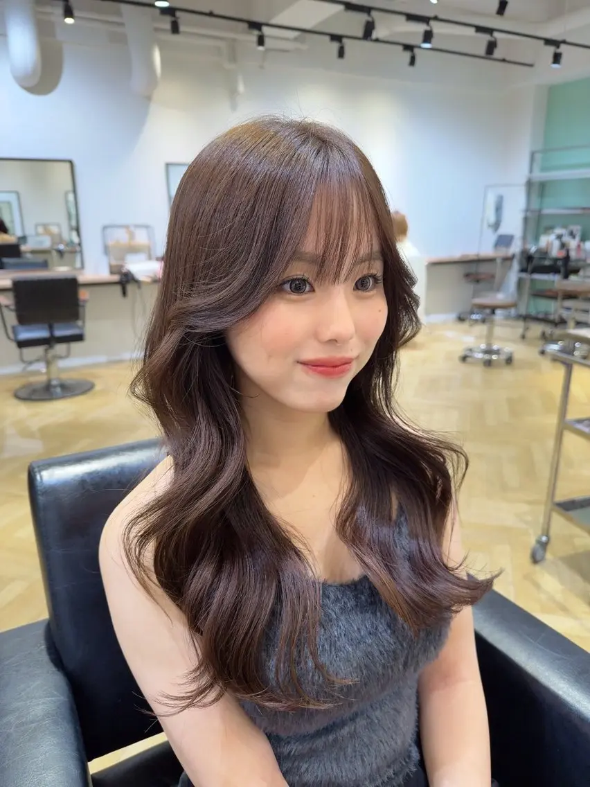 ロング カット ヘアカラー トリートメント k-two心斎橋 ♡ 顔周りカット/yuiのヘアスタイル