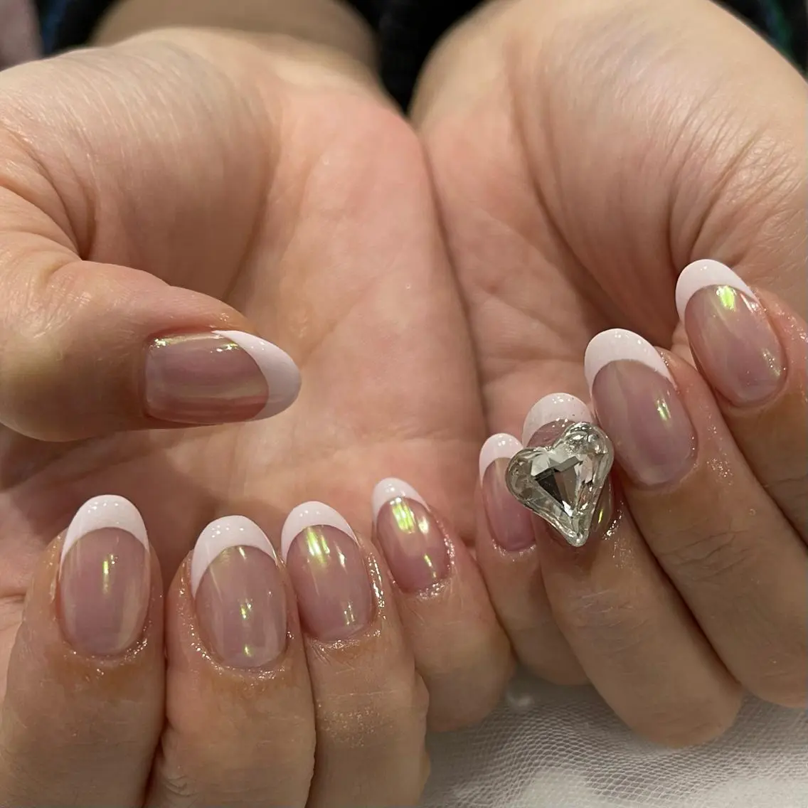 ネイル フレンチネイル Wish Nail 恒川のネイルデザイン