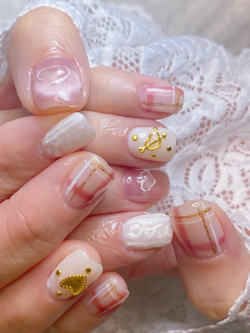 ネイル ハイネイル 自宅サロンのネイルデザイン