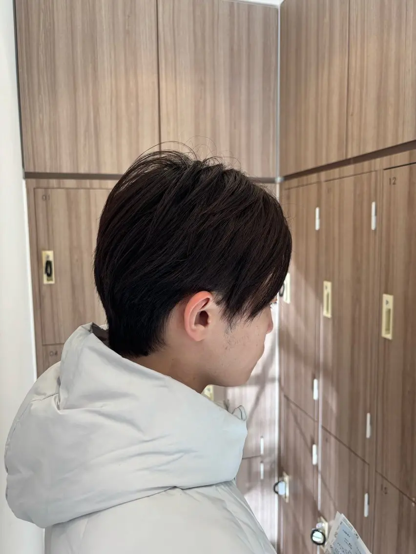 パーマ メンズ センターパート 🫧韓国レイヤー🫧 山本 侑平のヘアスタイル