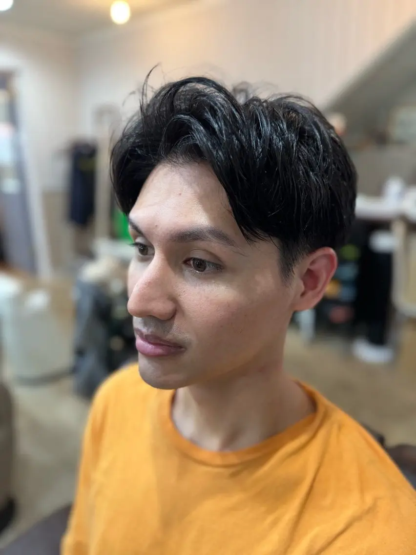 ミディアム メンズ 樋口 まさみのヘアスタイル