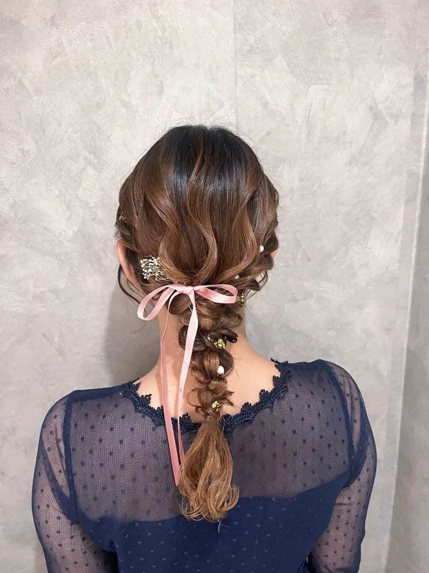 ヘアアレンジ ヘアセット 垢抜けヘアメイク🫧 JURI🪽のヘアスタイル