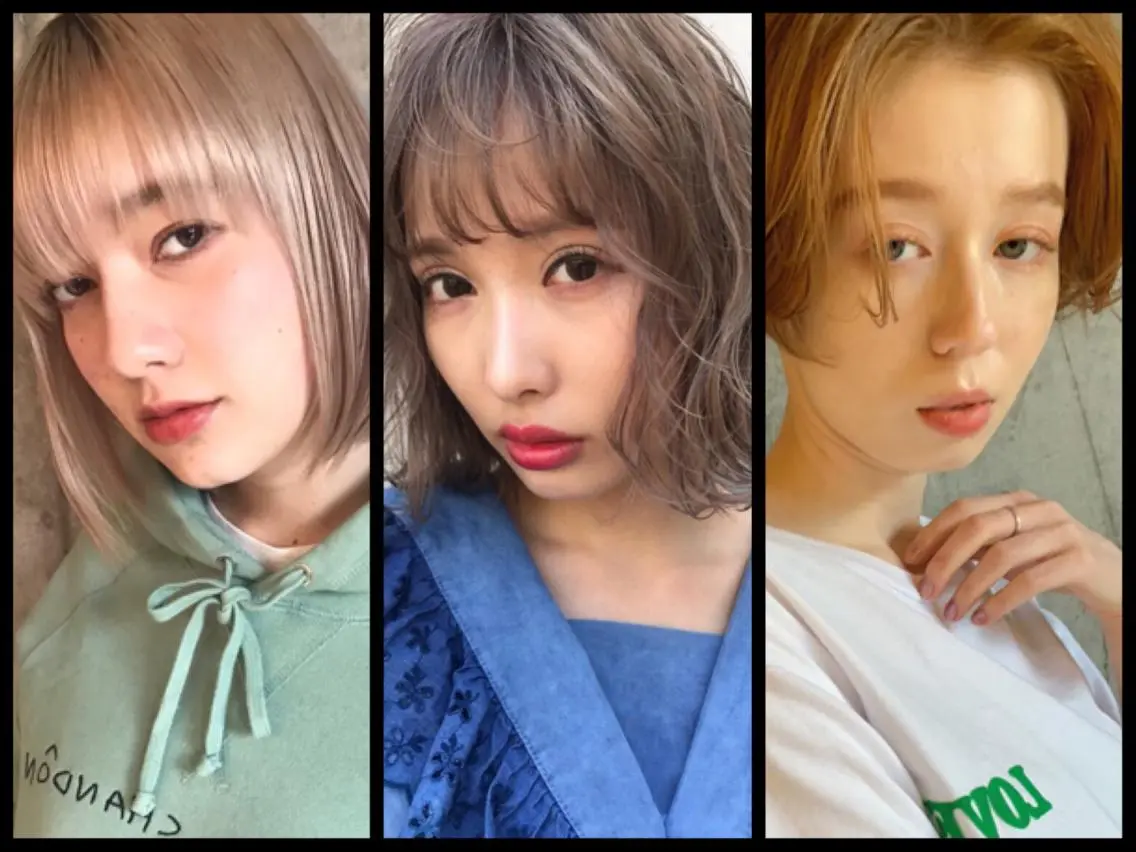 ショート カラー パーマ ヘアアレンジ メンズ キッズ ネイル マツエク・マツパ ヘアカラー トリートメント ヘアセット ☔️髪質改善🉐割✨ 🐸“ever”🐸のヘアスタイル
