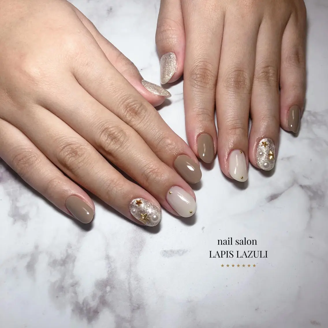ネイル nail salon ラピスラズリのネイルデザイン