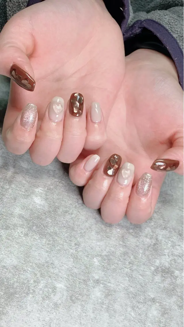 ネイル ハンドネイル ハンドケア shino🌟 痛ネイルのネイルデザイン