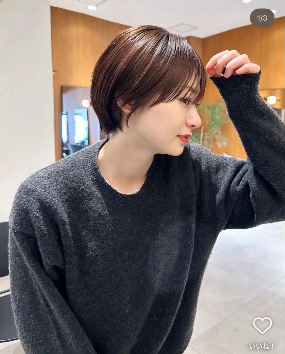 ショート お顔まわりカット たなかちなみ🦤♡のヘアスタイル
