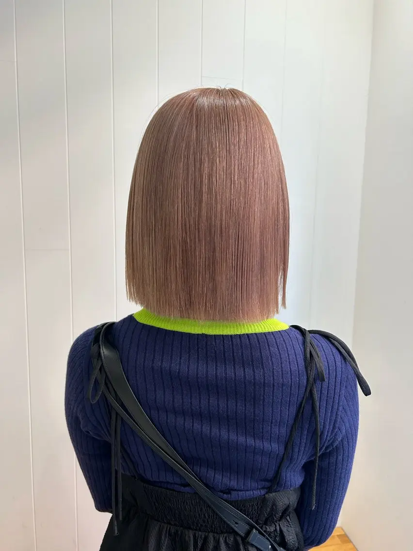 ミディアム カラー ヘアカラー ブリーチなしWカラー ／レイヤー🎀マリノのヘアスタイル